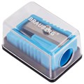 Точилка BRAUBERG "Assistant Mini", с контейнером, пластиковая, корпус ассорти, 228458 228458