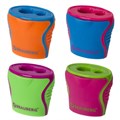 Точилка BRAUBERG "Mix Dual", 2 отверстия для чернографитных карандашей (в том числе утолщенных), с контейнером, корпус ассорти, 228449 228449