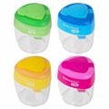 Точилка BRAUBERG KIDS "MAXI", 2 отверстия, с большим контейнером, трехгранный корпус, цвета ассорти, 271945 271945