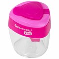 Точилка BRAUBERG KIDS "MAXI", 2 отверстия, с большим контейнером, трехгранный корпус, цвета ассорти, 271945 271945