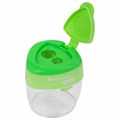 Точилка BRAUBERG KIDS "MAXI", 2 отверстия, с большим контейнером, трехгранный корпус, цвета ассорти, 271945 271945