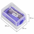 Точилка BRAUBERG KIDS "MINI", с контейнером, пластиковая, пастельные цвета ассорти, 271944 271944
