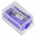 Точилка BRAUBERG KIDS "MINI", с контейнером, пластиковая, пастельные цвета ассорти, 271944 271944