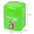 Точилка BRAUBERG KIDS "Монстрик", с контейнером, корпус ассорти, 271946 271946