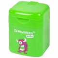 Точилка BRAUBERG KIDS "Монстрик", с контейнером, корпус ассорти, 271946 271946