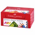 Точилка FABER-CASTELL, с контейнером, прямоугольная, пластиковая, детали флуоресцентные, ассорти, 581525 225196
