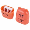 Точилка с ластиком 2 в 1 BRAUBERG KIDS "Зверушки", 2 отверстия, дизайн ассорти, 271989 271989