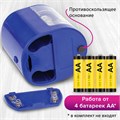 Точилка электрическая BRAUBERG "STANDARD", 2 отверстия для карандашей (включая утолщенные), питание от 4 батареек АА, 228423 228423