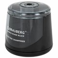 Точилка электрическая BRAUBERG DOUBLE BLADE BLACK, двойное лезвие, питание от 2 батареек АА, 271336 271336