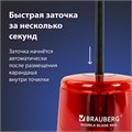 Точилка электрическая BRAUBERG DOUBLE BLADE RED, двойное лезвие, питание от 2 батареек АА, 271338 271338