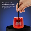 Точилка электрическая BRAUBERG DOUBLE BLADE RED, двойное лезвие, питание от 2 батареек АА, 271338 271338