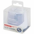 Точилка электрическая BRAUBERG DOUBLE BLADE WHITE, двойное лезвие, питание от 2 батареек, 271337 271337
