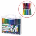 Фломастеры в пластиковом кейсе трехгранные утолщенные УЛЬТРАСМЫВАЕМЫЕ, BRAUBERG KIDS, 24 цвета, 152192 152192