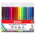 Фломастеры ПИФАГОР, 18 цветов, вентилируемый колпачок, 151091 151091