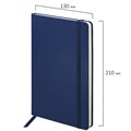 Блокнот А5 (130х210 мм), BRAUBERG ULTRA, балакрон, 80 г/м2, 96 л., линия, темно-синий, 113045 113045