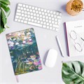 Блокнот А5 (143x210 мм), BRAUBERG VISTA "Claude Monet", под кожу, гибкий, срез фольга, 80 л., 112058 112058