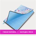 Блокнот А5 (143x210 мм), BRAUBERG VISTA "Pink flowers", под кожу, гибкий, срез фольга, 80 л., 112075 112075