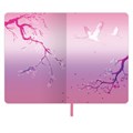 Блокнот А5 (143x210 мм), BRAUBERG VISTA "Sakura", под кожу, гибкий, 80 л., 112076 112076