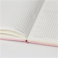 Блокнот А5 (148x218 мм), BRAUBERG "Metropolis Special", под кожу, 80 л., резинка, клетка, розовый, 111579 111579