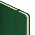 Блокнот А5 (148x218 мм), BRAUBERG "Metropolis", балакрон, 80 л., резинка, клетка, зеленый, 111583 111583