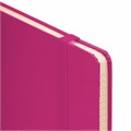 Блокнот А5 (148x218 мм), BRAUBERG "Metropolis", балакрон, 80 л., резинка, клетка, фуксия, 111587 111587