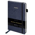 Блокнот А5 138x213мм BRAUBERG Velvet, резинка, держатель, 80л, клетка, синий, 116239 116239