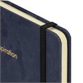Блокнот А5 138x213мм BRAUBERG Velvet, резинка, держатель, 80л, клетка, синий, 116239 116239