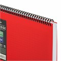 Блокнот БОЛЬШОГО ФОРМАТА А4, 80 л., обложка пластик, клетка, BRAUBERG "Metropolis", КРАСНЫЙ, 115573 115573