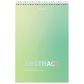 Блокнот БОЛЬШОЙ ФОРМАТ А4 198х297 мм, 80 л., гребень, жесткая подложка, клетка, BRAUBERG, "Abstract", 114358 114358