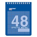 Блокнот МАЛЫЙ ФОРМАТ А6 108х146 мм, 48 л., гребень, мелованная картонная обложка, клетка, ОФИСМАГ, 3 вида, 121832 121832