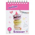Блокнот МАЛЫЙ ФОРМАТ А7 75х105 мм, 40 л., гребень, картон, клетка, ЮНЛАНДИЯ, "Вкусности", 129861 129861