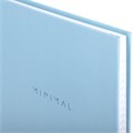 Блокнот А5 134х206 мм, 80 л., твёрдый, клетка, BRAUBERG "Minimal", голубой, 116442 116442