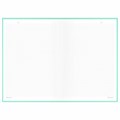 Блокнот БОЛЬШОЙ ФОРМАТ 200х290 мм, А4, 80 л., твердый, клетка, BRAUBERG "Minimal", мятный, 116435 116435
