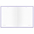 Блокнот МАЛЫЙ ФОРМАТ 110х147 мм, А6, 80 л., твердый, клетка, BRAUBERG "Minimal", сиреневый, 116448 116448