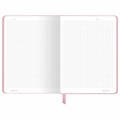 Блокнот с резинкой в клетку 96 л., А5 145х203 мм, твердая обложка, BRAUBERG, "Minimal розовый", 116319 116319