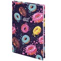 Блокнот А5 (134х206 мм), 80 л., твёрдый, клетка, выборочный лак, BRAUBERG KIDS, "Donuts", 114425 114425
