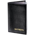 Обложка для автодокументов STAFF "Profit", экокожа, "DOCUMENTS", черная, 237181 237181