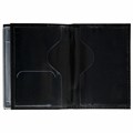 Обложка для автодокументов и паспорта натуральная кожа флоттер, "DOCUMENTS", черная, BRAUBERG 238193 238193