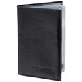 Обложка для автодокументов натуральная кожа галант, "DOCUMENTS", черная, BRAUBERG, 237208 237208