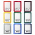 Обложка-карман для проездных документов, карт, пропусков, 92х69 мм, прозрачная, ПВХ, в цветной рамке, ассорти, ДПС, 2204 235883