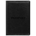 Обложка для паспорта STAFF, полиуретан под кожу, "ПАСПОРТ", черная, 237599 237599