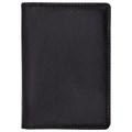 Обложка для паспорта и документов 7 в 1 натуральная кожа, без тиснения, черная, BRAUBERG, 238196 238196