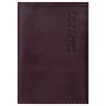 Обложка для паспорта натуральная кожа "Virginia", "PASSPORT", бордовая, BRAUBERG, 237187 237187