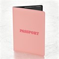 Обложка для паспорта, мягкий полиуретан, "PASSPORT", нежно-розовая, STAFF, 238403 238403