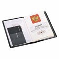 Обложка для паспорта, мягкий полиуретан, "PASSPORT", цвет "тиффани", STAFF, 238404 238404