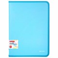Папка объемная на молнии пластиковая BRAUBERG PASTEL, А4, 330х240 мм, 600 мкм, цвет аквамарин, 271970 271970