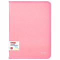 Папка объемная на молнии пластиковая BRAUBERG PASTEL, А4, 330х240 мм, 600 мкм, цвет персиковый, 271972 271972