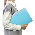 Папка-органайзер на кнопке 12 отделений, BRAUBERG "Extra", А4, голубая с розовым, 271932 271932