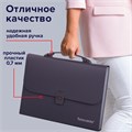 Папка-портфель пластиковая BRAUBERG А4 (327х254х30 мм), 13 отделений, серая, 221438 221438