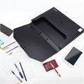Папка-портфель пластиковая БОЛЬШОГО ФОРМАТА BRAUBERG "ПОРТФОЛИО", А3 (445х310х30 мм), черная, РОССИЯ, 226023 226023